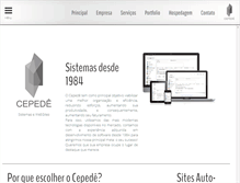 Tablet Screenshot of cepede.com.br